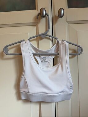 Xersion White Quick-Dri Youth Sports Bra